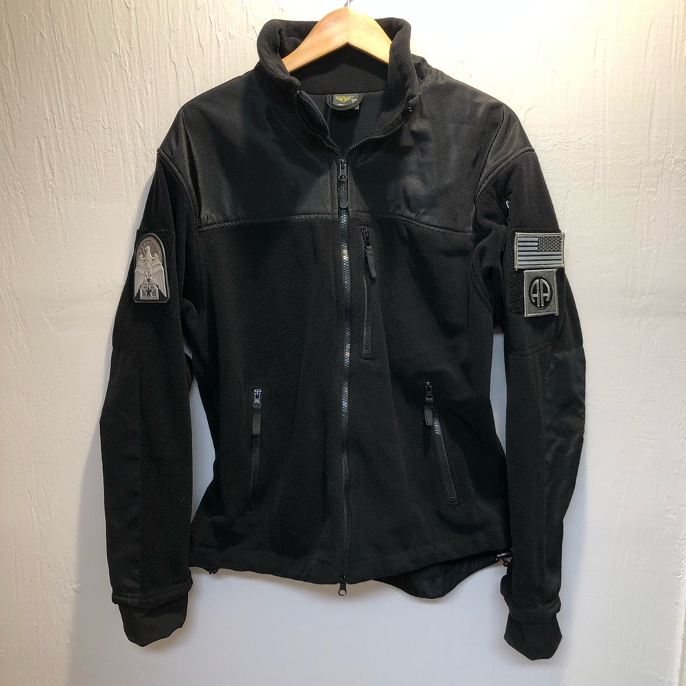 Condor 601 Alpha Micro Fleece Jacket with Velcro Patches Outdoor Tactical